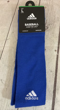Adidas Compression Over the Calf Baseball Socks Royal Blue Light Onix Large
