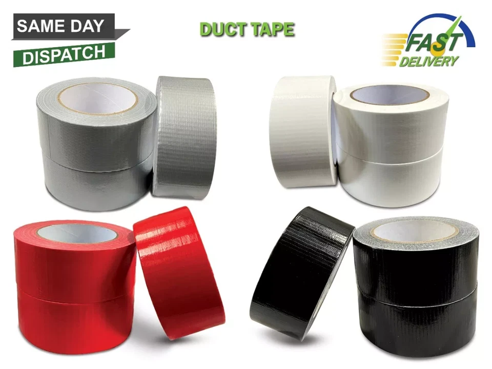 KNG FIXINGS DUCT GAFFER HEAVY DUTY STRONG WATERPROOF WEATHERPROOF CLOTH MESH TAPE 50mm x 50m