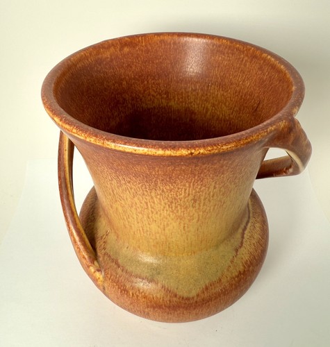 Vintage Geometric Roseville Tourmaline Vase 1940’s Mottled Glaze Number 299 6x5” - Picture 6 of 10