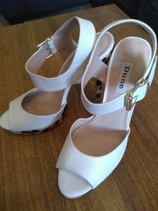 dune white sandals