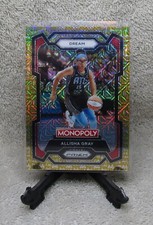 ALLISHA GRAY 2024 WNBA Monopoly PRIZMS GOLD MILLIONAIRE Card Serial #066/500