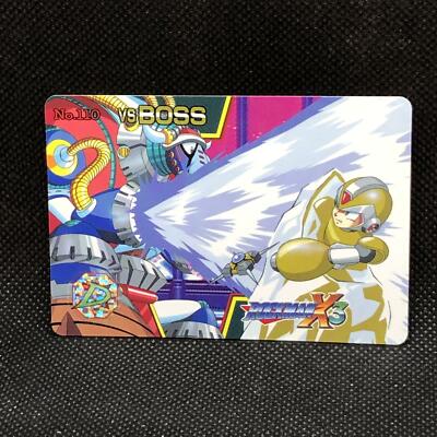 X VS Frozen Buffalo Megaman X3 No.110 Card 1995 Bandai Japanese Japan F/S