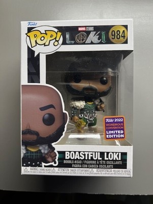NIB! Funko Pop! Vinyl: Marvel - Boastful Loki #984 - 2022 Wondrous Convention