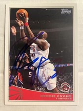2009 Topps Reggie Evans Autographed Card Toronto Raptors #235 CB805