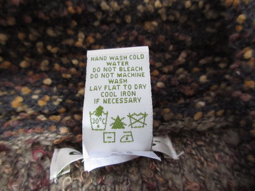 Orvis Womens Brown Multi-Patterned Lng Button Cardigan Sweater SZ L VGUC - Picture 6 of 7