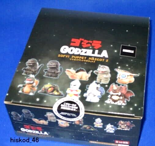 Godzilla Soft Vinyl Puppet Mascot 2 Figure 10 pcs Complete Set Box