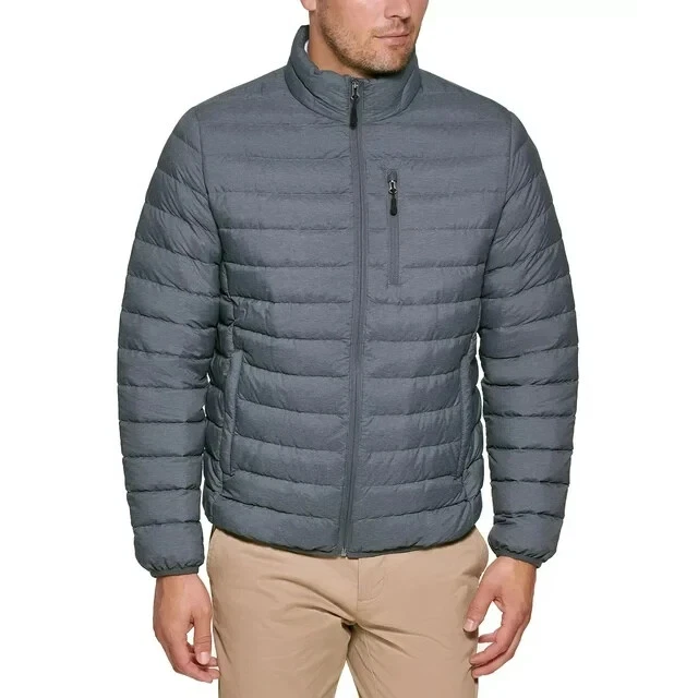 Club Room Mens Quilted Packable Puffer Jacket in Heather Charcoal Small
Opens in a new window or tab