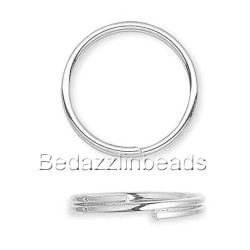 100 Plated Steel Round Split Rings Small -Big Splitring Keyring Jewelry Findings - 第 7/7 張圖片