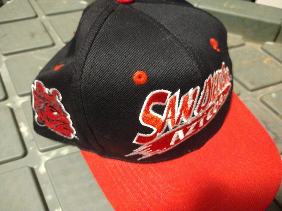 San Diego State Aztecs Head Start Sportswear Vintage 90s Logo Snapback Hat - Image 3 of 4