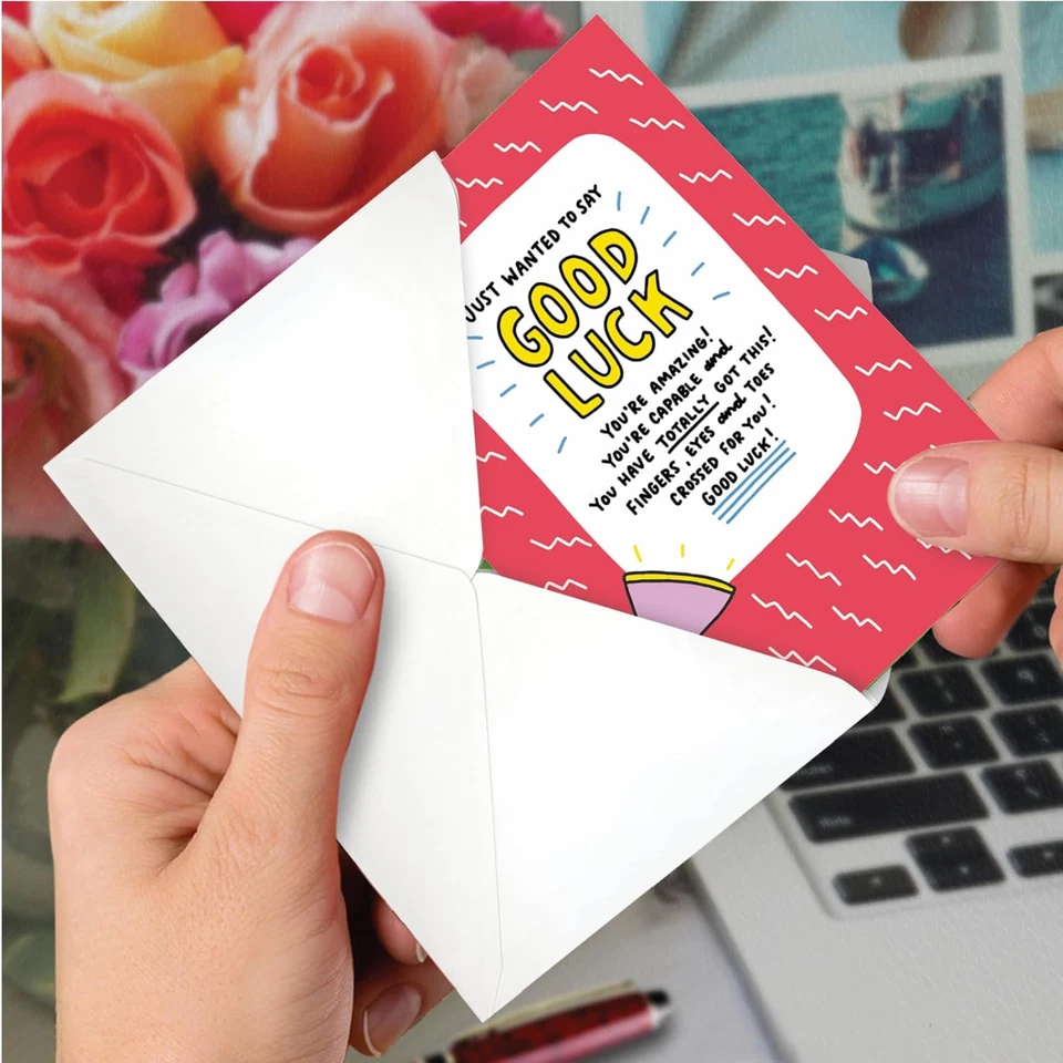 - Divertida tarjeta de felicitación de buena suerte con sobre de 5 X 7 pulgadas (1 tarjeta) tienes esta C Foto 4 de 4