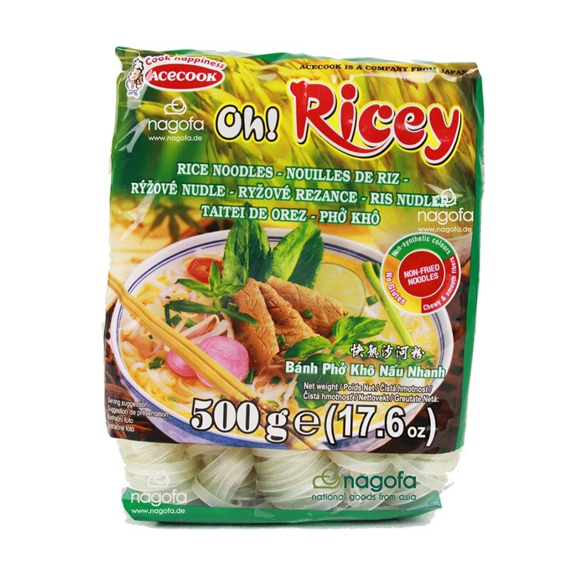 Oh! Ricey Reisbandnudeln - Bánh phở Oh! Ricey - Karton 18 x 500g