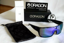 SUNGLASSES DRAGON - HEX - SHINY MATTE BLACK / PURPLE ION  29397 -005 