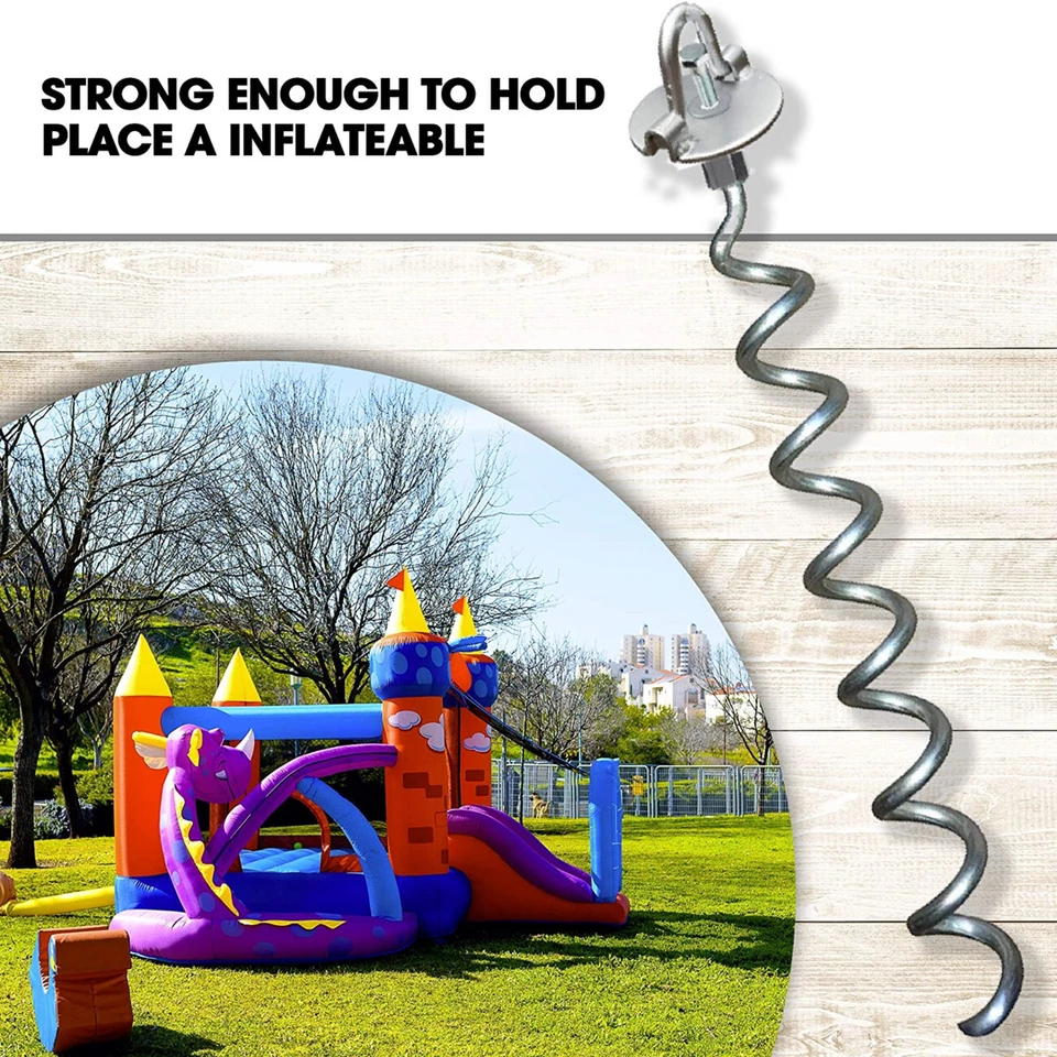 Âncora espiral Ingeniuso poderosa 18" - Pacote com 8 | Proteja seu equipamento externo - Imagem 3 de 3