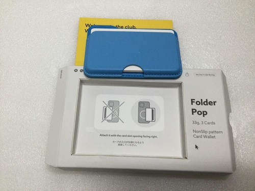CASEOLOGY Folder Pop Card Holder | Vegan Leather Magnetic Blue Wallet | NEU - Bild 6 von 9