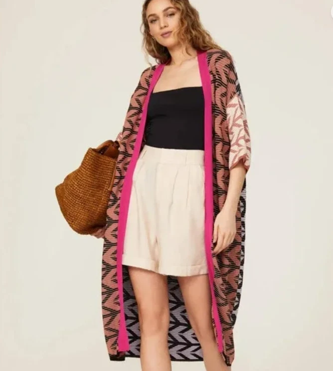 Short sleeve duster best sale cardigan