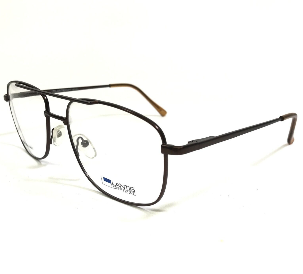 Lantis Optical Eyeglasses Frames L7009 BRN Brown Square Wire Lantis Optical Eyeglasses Frames L7009 BRN Brown Square Wire