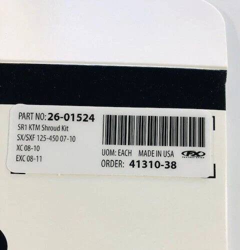 Fundas gráficas Effex SR1 de fábrica KTM EXC 2008 2009 2010 2011 NUEVAS Foto 2 de 3