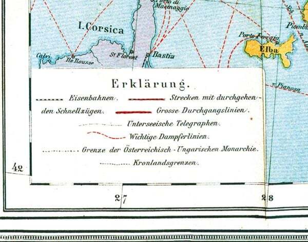 Thumbnail - Hist. Karte: Österreichisch-ungarische Monarchie, Um 1908 (gerollt)