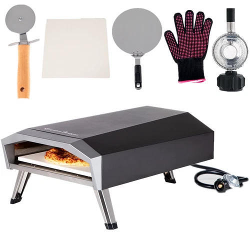 Outdoor Pizza Oven Gas Burning Cooker Stainless Steel Patio Portable BBQ Oven