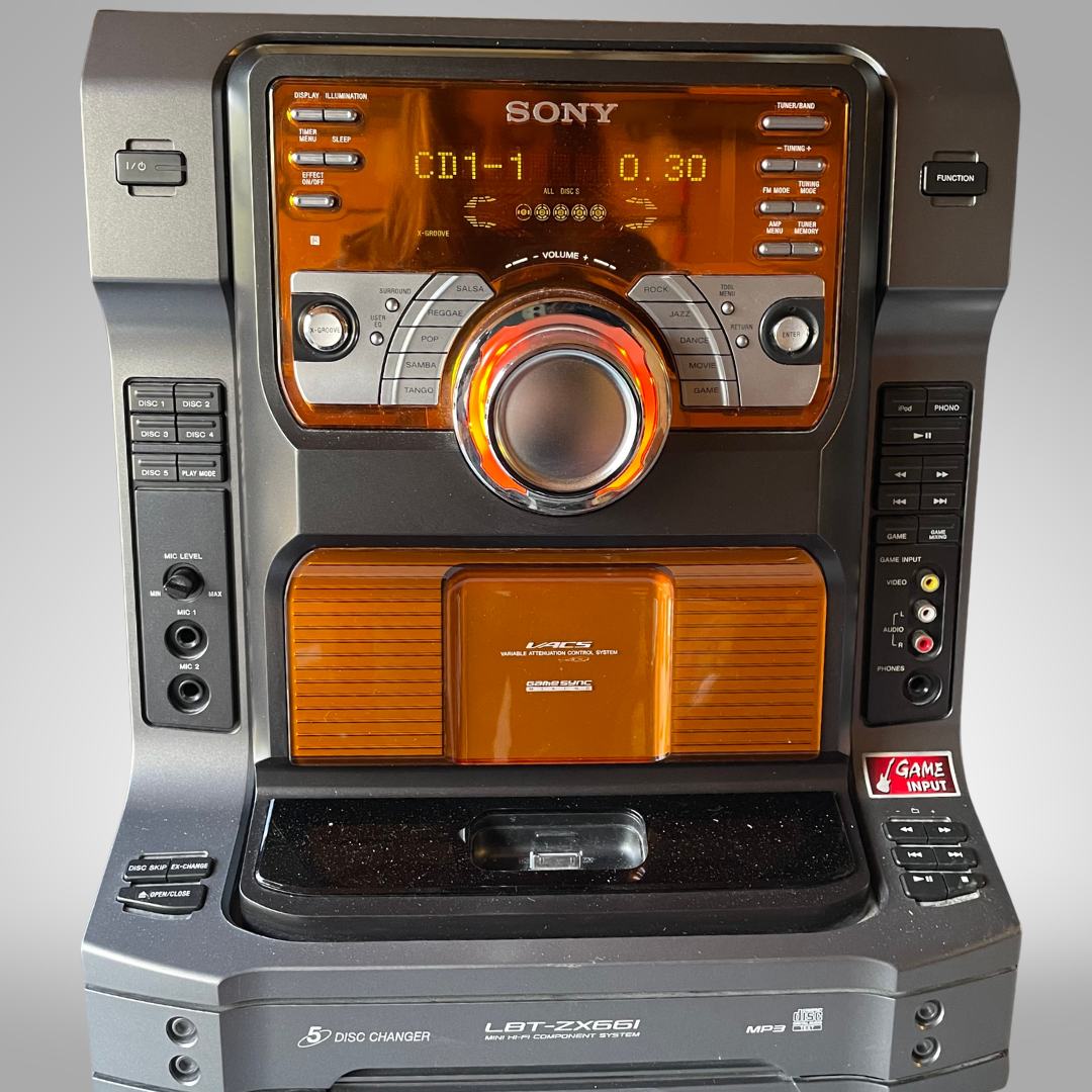CDプレイヤー Sony LBT-ZX66i /HCD-ZX66i Stereo 5-Disc CD Player w/Speakers