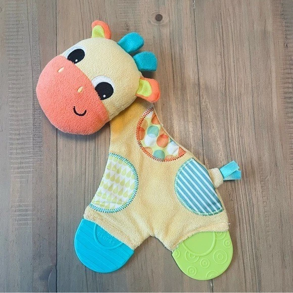 Mordedor Bright Starts Lovey bebé jirafa juguete arrugado sensorial safari infantil Foto 2 de 4