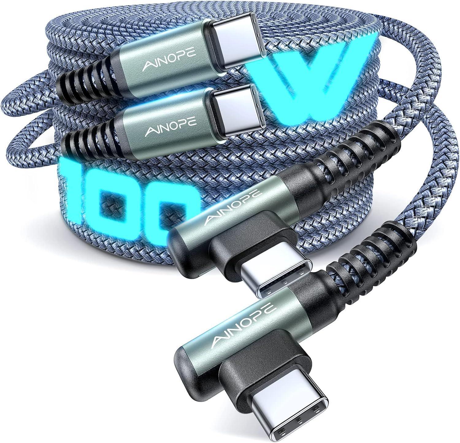 USB C Charger Cable 100W 2Pack 6FT, Type C Charger Cable USBC to USBC Cable US-image