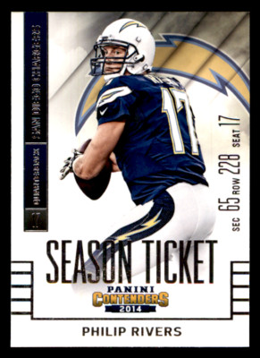 2014 Panini Contenders Philip Rivers    #28 San Diego Chargers