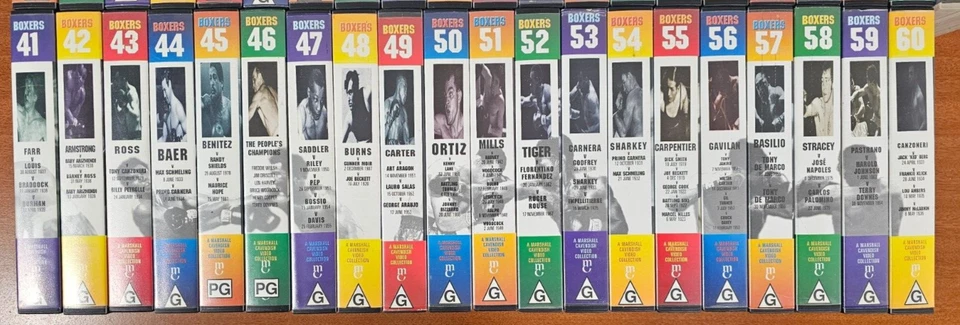Boxers Marshall Cavendish Collection Volumes 1-60 & Ali The Tribute VHS Tapes - Image 4 of 4