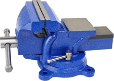 6" Heavy Duty Bench Vise, Pipe Vise Bench Vices with Anvil Swivel Table Top Clam