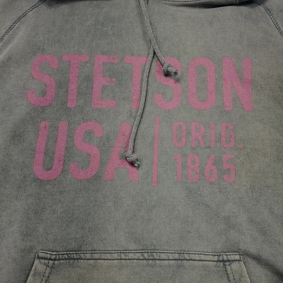 Sudadera con Capucha Stetson Western Pull Over Para Hombre Gráfico Mediano Vaquero Rodeo Rancho Ropa Foto 3 de 4