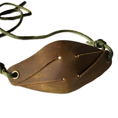 Leather Shepherd Sling Handmade Paracord Shepherds Sling Rock Thrower Old-Fas
