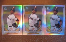 (3) MICHAEL FELIZ ROOKIE REFRACTOR LOT 2014 BOWMAN CHROME #CTP-76 HOUSTON ASTROS