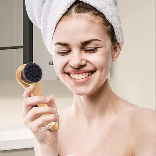 Dry Skin Brush Dry Brushing Scrubber Natural Bristle Wood Handle Massage Scrubbe - Picture 4 of 12