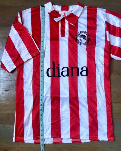 OLYMPIACOS 80's HOME FOOTBALL SHIRT SOCCER JERSEY SIZE L MEN VINTAGE RARE diana - Picture 2 of 9
