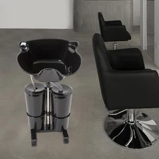 Portable Hairdressing Salon Basin 2 Buckets Hair Washing Sink Shampoo Wash Bowl！