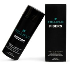 Folliflo Hair Fibers Thinning Hair Solution Fiber Spray  Filler Powder Dark Bro