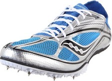 Saucony Men's Endorphin MD3 Track  Field Spike Shoes, Sil/Blu/Blk  20145-2 