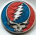 Grateful Dead American Silver Eagle 1oz. .999 Silver Dollar Limited Edition Coin