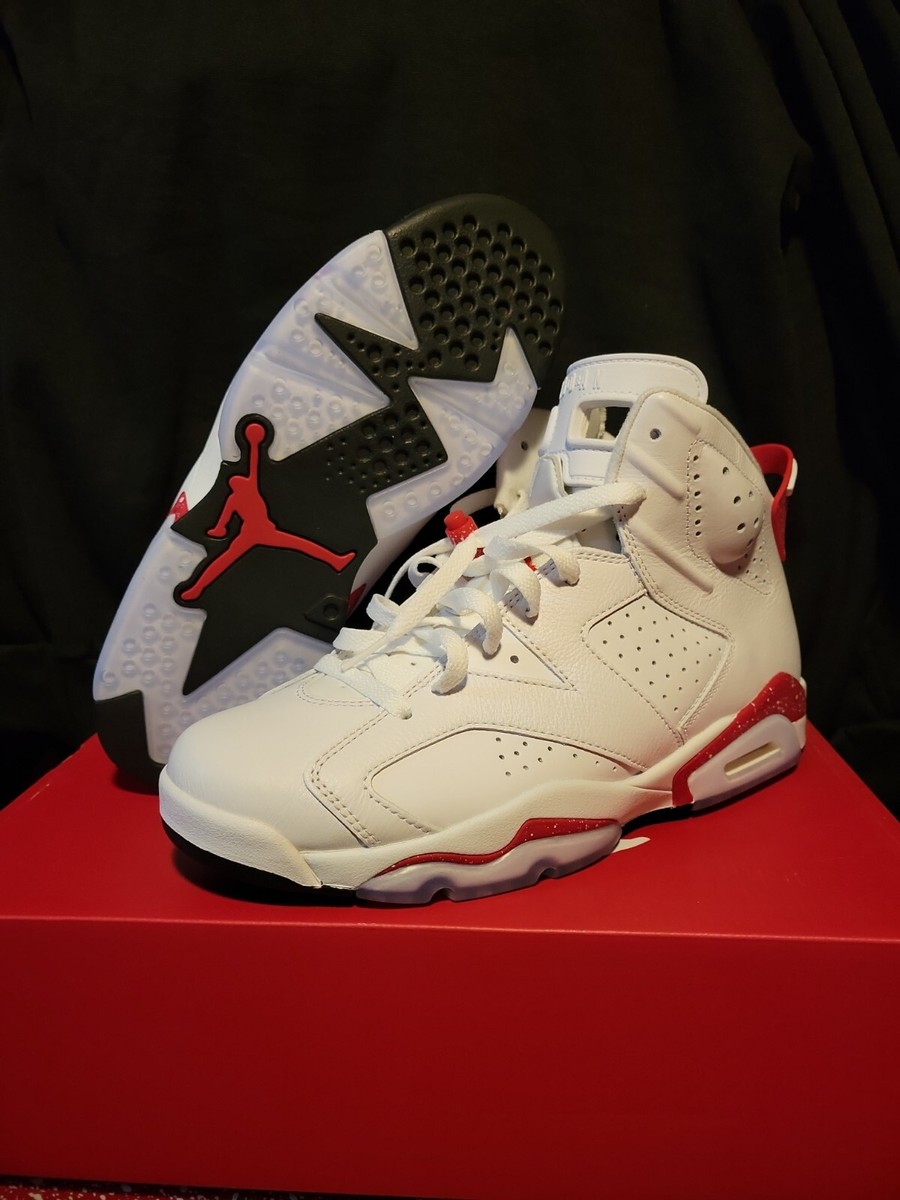 Size 8.5 - Jordan 6 White and University Red 2022 195870553012| eBay