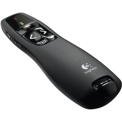 Logitech Red Laser Wireless Presenter with Up to 49 ft Operating Distance | R400