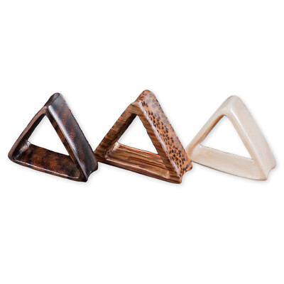 14-30mm Triangle Flesh Tunnel Holz Dreieck Leo Kokos Ohr Piercing Plug Horn Z248