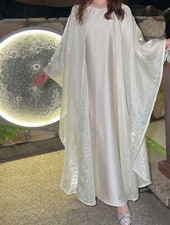 Dubai Women Evening Abaya Cardigan Kimono Kaftan Maxi Dress Muslim Robe Ramadan