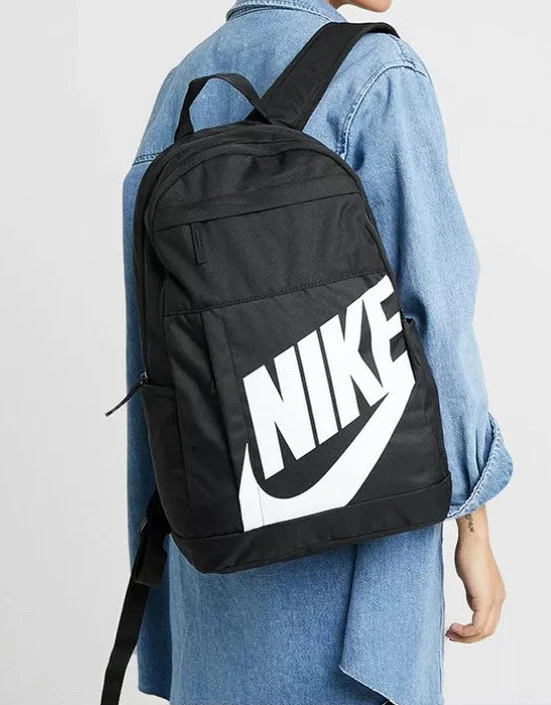 Nike+Sportswear+Essentials+Tote+Laptop+Bag+Black+Grey+Zip+Gym+