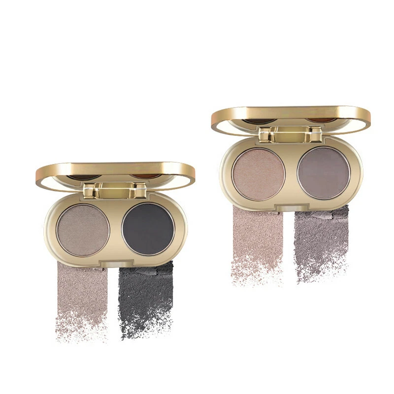 D.S.M Eyebrow Powder 2 Colors Waterproof Eye Brow Eyeshadow Palette Makeup Kit - Image 3 of 4