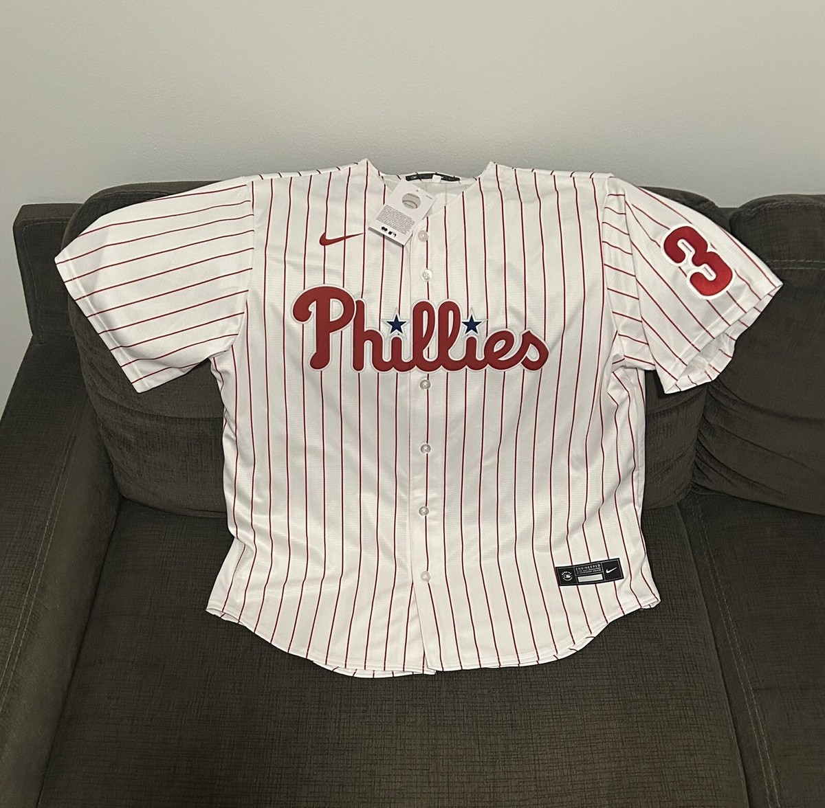 Nike Authentic Philadelphia Phillies Bryce Harper Baseball Jersey