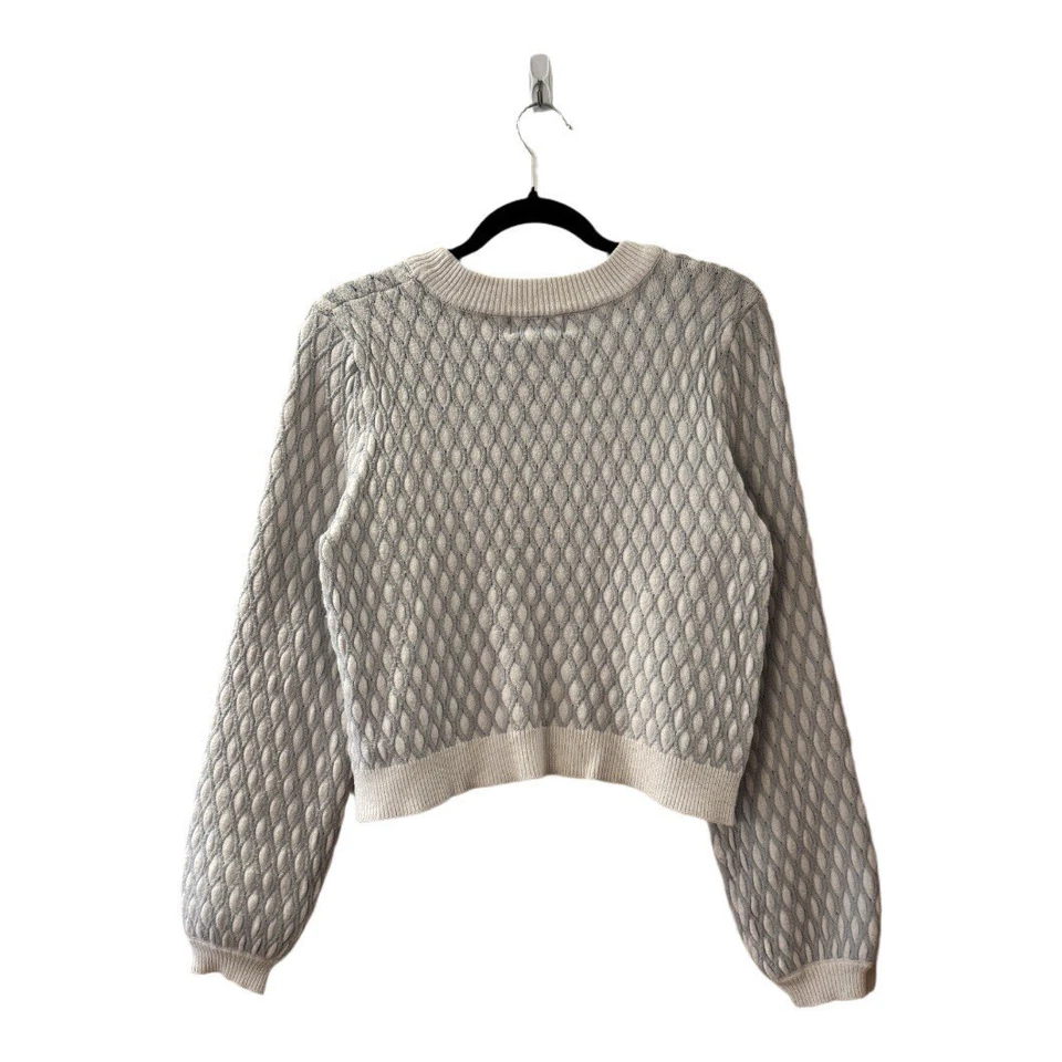 Suéter Anthropologie Pepin Gris Blanco Color Recortado Pullover Para Mujer Talla M Foto 2 de 4