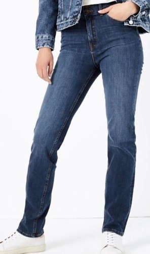 Ex M\u0026S Straight Jeans High Waist Magic 