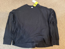 All in Motion Men  s Pullover Long Sleeve thumbholes Crewneck Black size XXL NWT