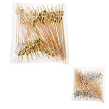 100PCS Bamboo Cocktail Picks Bar Food Toothpicks for Appetizers Pearl Food