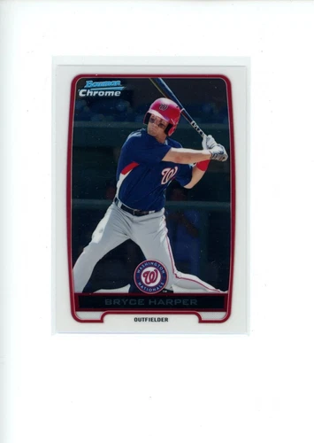 2012 Bowman Chrome Bryce Harper #BCP10 Prospect Washington Nationals Phillies